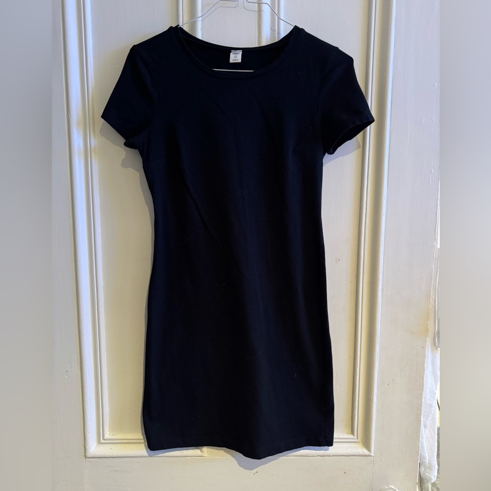 Old Navy Black Dress Short Sleeve Mini